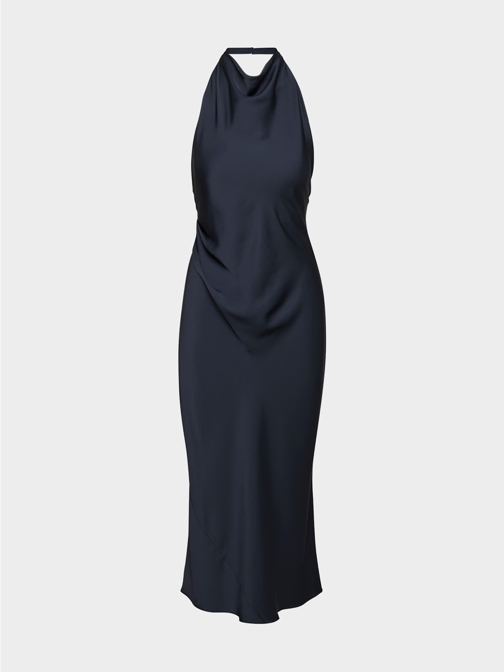 Babaton Audience Satin Maxi Halter Dress